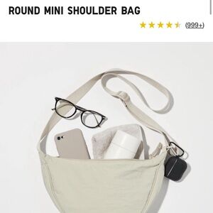 Uniqlo round mini shoulder bag, colour “natural”